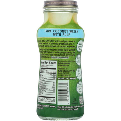 Coconut Water with Pulp 9.5 oz Beverage TASTE NIRVANA