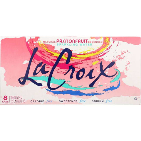 Passion Fruit Sparkling Water 8 Pack 96 oz LA CROIX