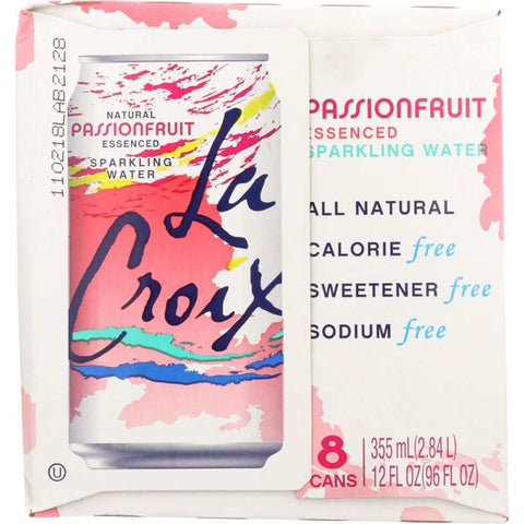 Passion Fruit Sparkling Water 8 Pack 96 oz LA CROIX