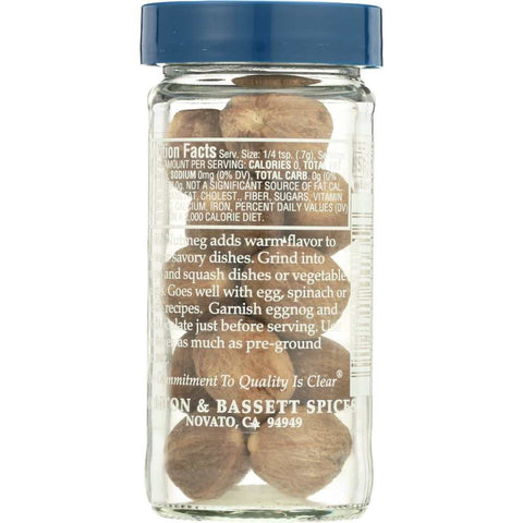 Whole Nutmeg 2.2 oz Spice Morton & Bassett