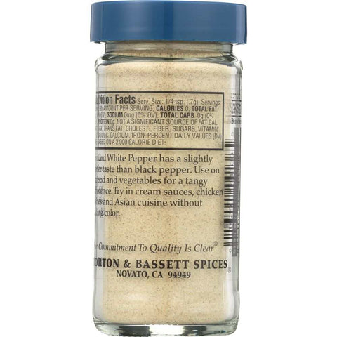 Ground White Pepper 2.3 oz Spice Morton & Bassett