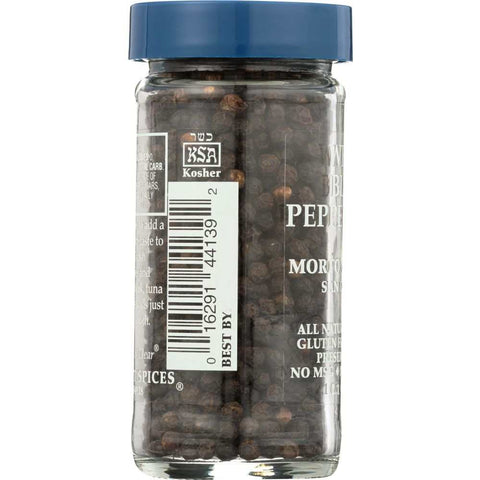 Whole Black Peppercorns 2.1 oz Spice MORTON & BASSETT