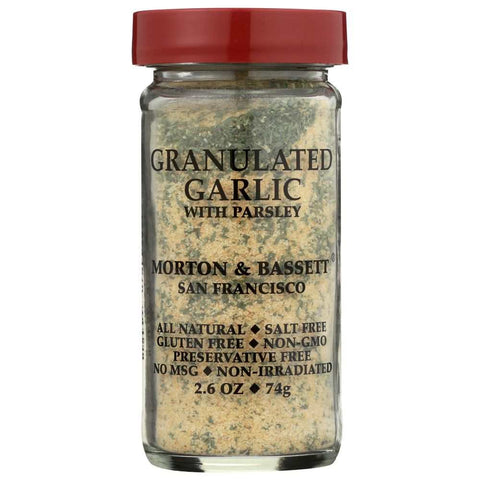 Granulated Garlic with Parsley 2.6 oz Cooking Spice Morton & Bassett