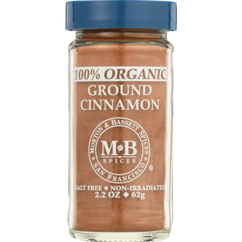 Organic Ground Cinnamon 2.3 Oz Spice Morton & Bassett