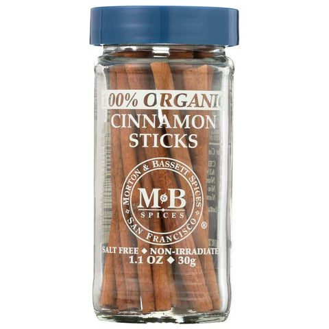 Organic Cinnamon Sticks 1.1 oz Spice MORTON & BASSETT