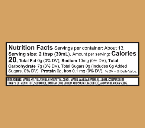 Sugar Free World Famous Vanilla Syrup