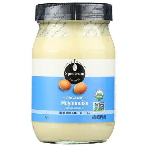 Organic Mayonnaise Cage Free Eggs 16 oz Spectrum Naturals