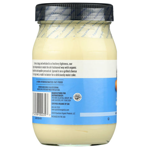 Organic Mayonnaise Cage Free Eggs 16 oz Spectrum Naturals