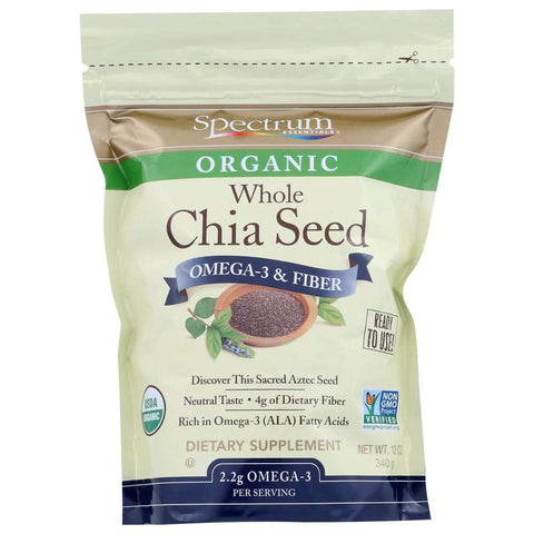 Chia Seed Omega-3 & Fiber Nutritional Power 12oz Spectrum Naturals
