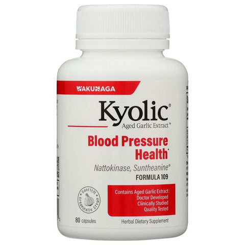 Aged Garlic Extract Blood Pressure Health Formula 109 Supplement KYOLIC 80 Capsules
