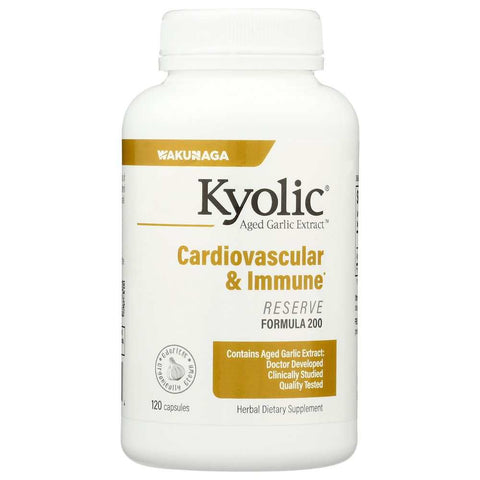 Aged Garlic Extract 600 mg Cardiovascular Reserve Supplement KYOLIC 120 Capsules