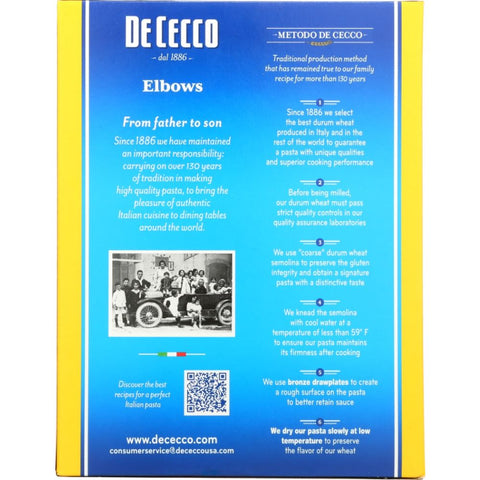 Pasta Elbows 16 oz Pasta DE CECCO