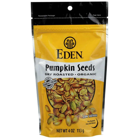 Seed Pumpkin Dry Roasted 4 oz Snack EDEN FOODS