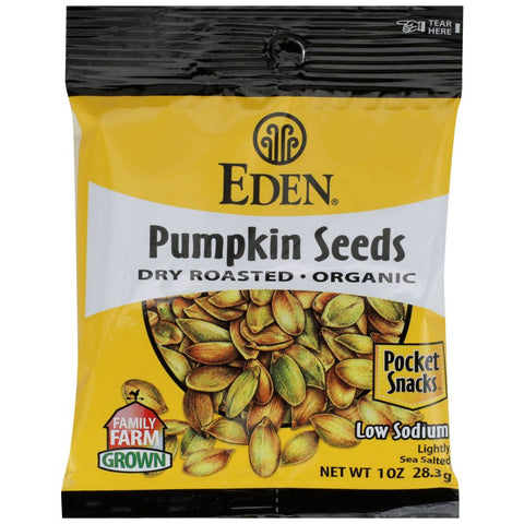 Pocket Snack Organic Pumpkin Seed Roasted 1 oz EDEN FOODS