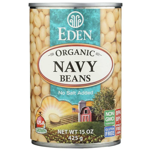 Navy Beans Organic Natural Flavorful Gluten-Free 15oz EDEN FOODS