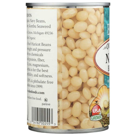Navy Beans Organic Natural Flavorful Gluten-Free 15oz EDEN FOODS