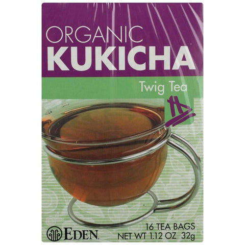 Organic Kukicha Twig Tea Soothing Tea Bags EDEN FOODS