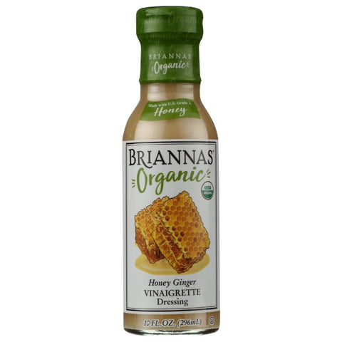Honey Ginger Vinaigrette Organic Dressing 10 oz BRIIANNAS