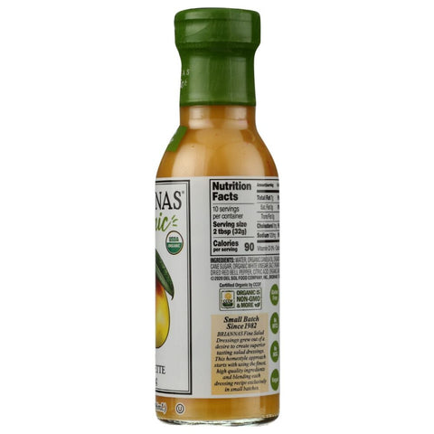 Organic Mango Vinaigrette Dressing 10 oz Briannas