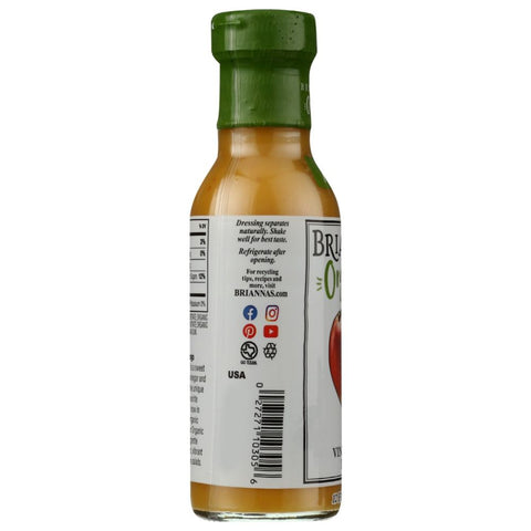 Organic Mango Vinaigrette Dressing 10 oz Briannas