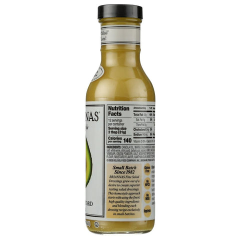 Dijon Honey Mustard Dressing 12 oz Briannas