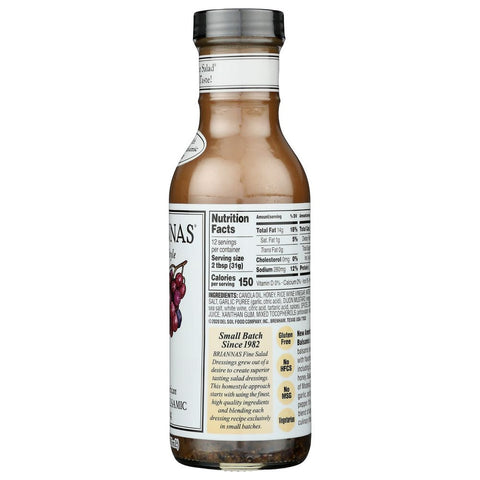 Creamy Balsamic Key Ingredient Salad Dressing BRIANNAS 12 oz