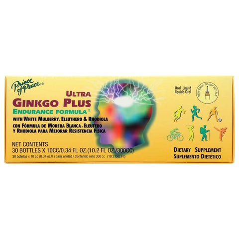Ginkgo Plus Endurance Formula Herbal Supplement 30 pc PRINCE OF PEACE