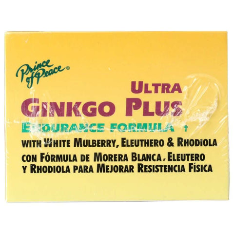 Ginkgo Plus Endurance Formula Herbal Supplement 30 pc PRINCE OF PEACE