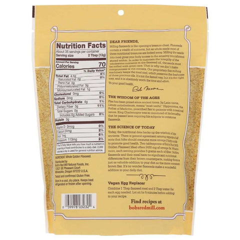 Premium Golden Flaxseed Meal 16 oz BOB'S RED MILL