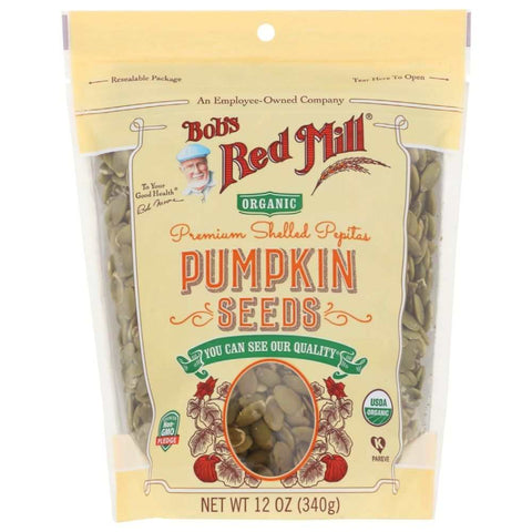Pumpkin Seeds Premium Shelled 12 oz Bob's Red Mill
