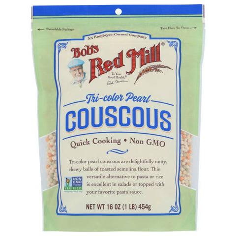 Tri-Color Pearl Couscous 16 oz Pasta Bob's Red Mill