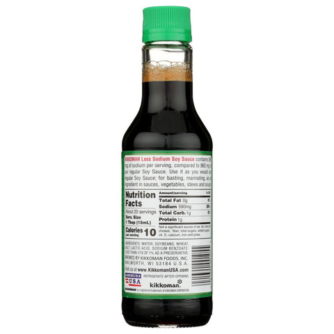 Less Sodium Soy Sauce 10 oz Kikkoman