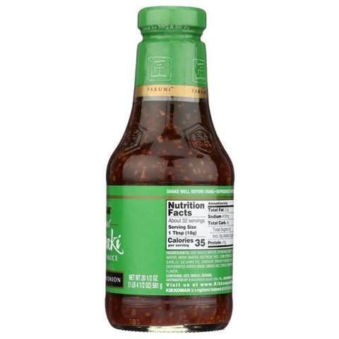Teriyaki Sauce Garlic & Green Onion Thick Bottle 20.5 oz KIKKOMAN