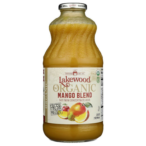 Mango 100% Juice Blend 32 oz Organic Juice LAKEWOOD ORGANIC