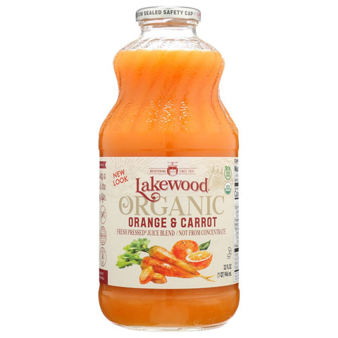 Organic Orange & Carrot Juice 32 Oz LAKEWOOD