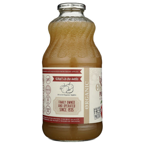 Pure Unfiltered Apple Juice 32 oz Lakewood Organic