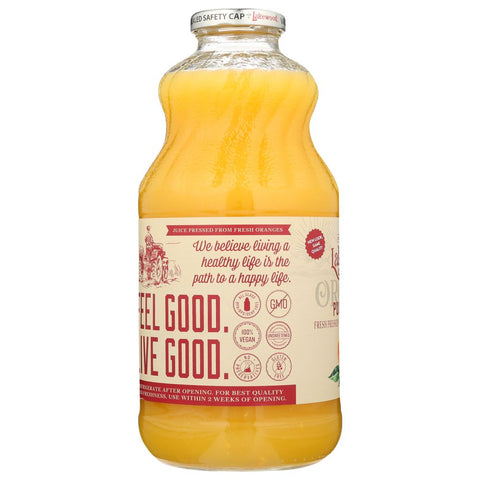 Pure Organic Orange Juice 32 oz Lakewood Organic