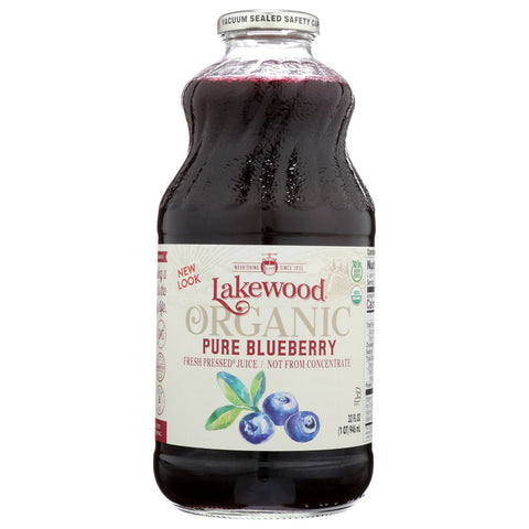 Organic Fresh Pressed Blueberry Juice 32 oz LAKEWOOD