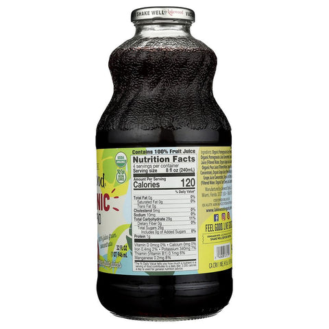 Organic Pure Fruit Pomegranate Juice Blend 32 oz LAKEWOOD