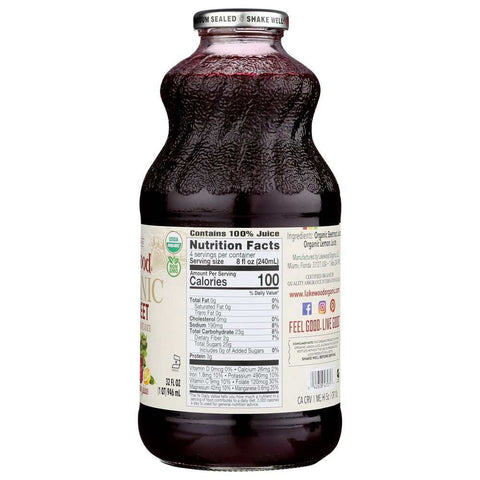 Organic Pure Beet Juice Pure LAKEWOOD Juice
