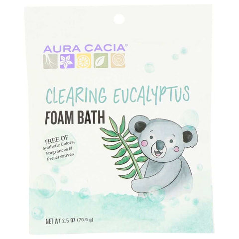 Eucalyptus Clearing Foam Bath 2.5 oz Bath Product Aura Cacia