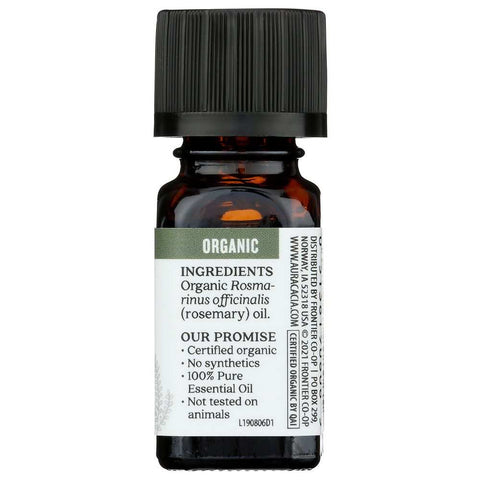 Organic Rosemary Essential Oil 0.25 oz Aromatherapy Oil Aura Cacia