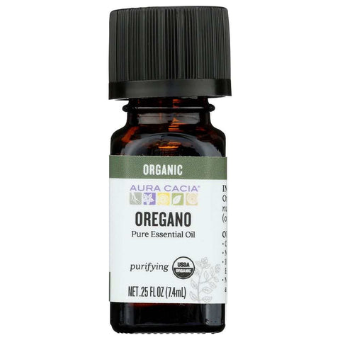 Organic Oregano Essential Oil 0.25 oz Bottle by AURA CACIA