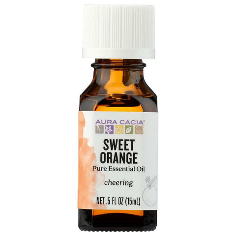 Sweet Orange 100% Pure Essential Oil 0.5 Oz Aura Cacia