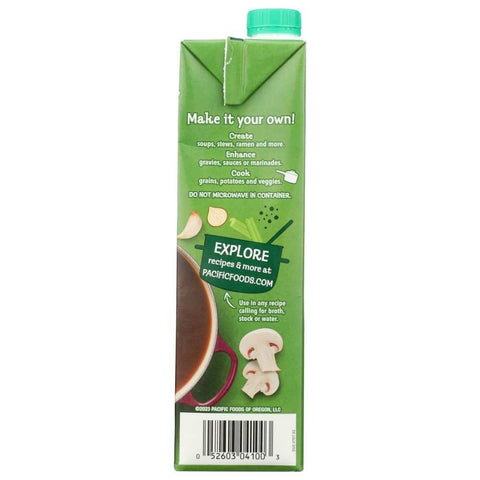 Organic Mushroom Broth 32 oz Broth Pacific Foods