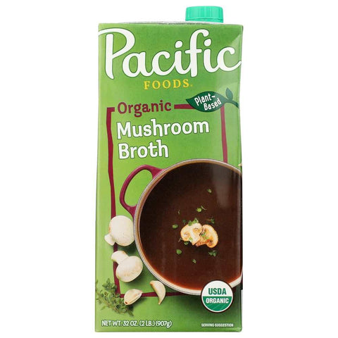Organic Mushroom Broth 32 oz Broth Pacific Foods