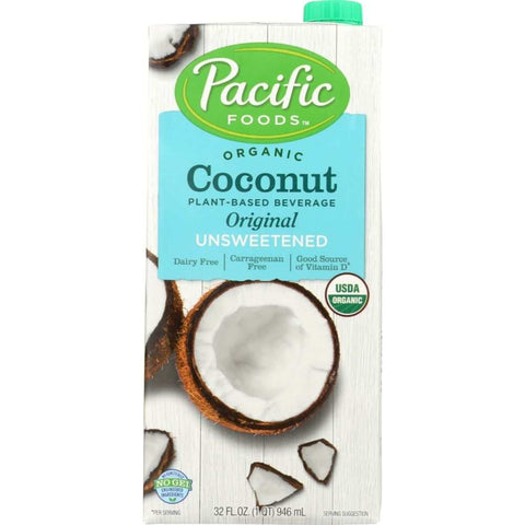Organic Coconut Original Unsweetened Non-Dairy Beverage 32 oz Pacific Foods