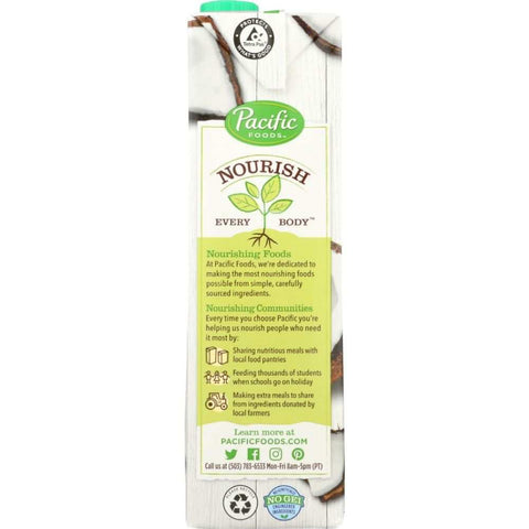 Organic Coconut Original Unsweetened Non-Dairy Beverage 32 oz Pacific Foods