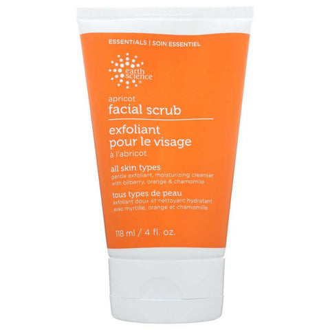 Facial Scrub Apricot Gentle 4 oz EARTH SCIENCE