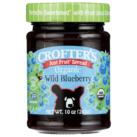 Organic Blueberry Fruit Spread 10 oz CROFTERS